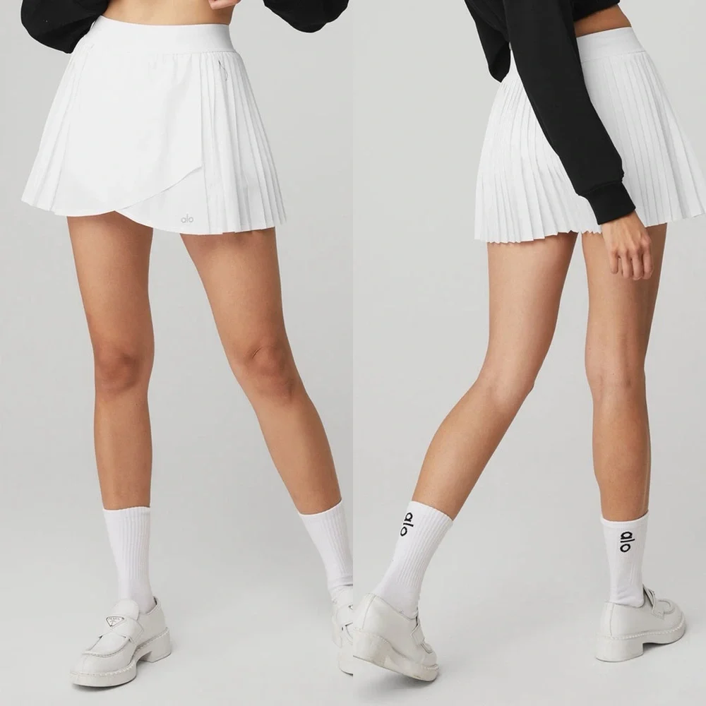 NWOT ALO Aces Tennis Skirt White XS